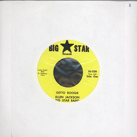 Ellen Jackson Big Star Band, King Cain Silvertone Band - Getto Boogie / Don't Give A Damn