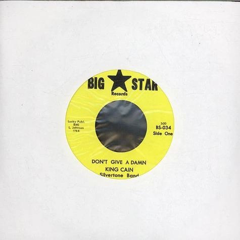 Ellen Jackson Big Star Band, King Cain Silvertone Band - Getto Boogie / Don't Give A Damn