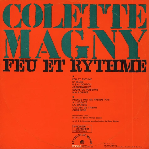 Colette Magny - Feu Et Rythme