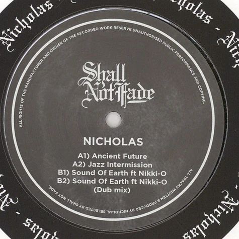 Nicholas - Sound Of Earth EP Feat. Nikki-O