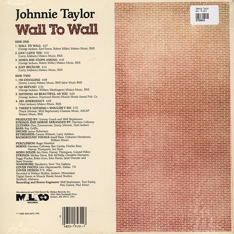Johnnie Taylor - Wall To Wall