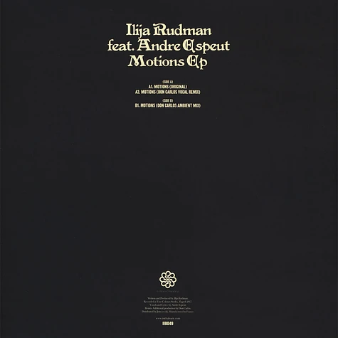 Ilija Rudman - Motions EP feat. Andre Espeut