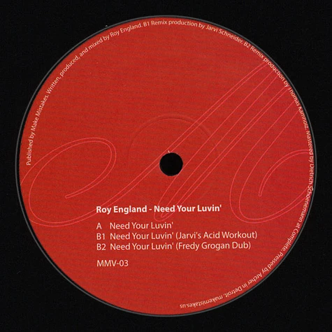 Roy England - Need Your Luvin’