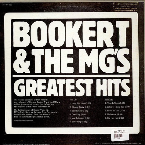 Booker T & The MG's - Booker T. & The M.G.'s Greatest Hits