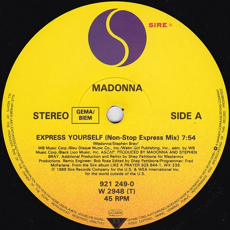 Madonna - Express Yourself