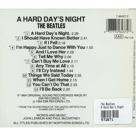 The Beatles - A Hard Day's Night