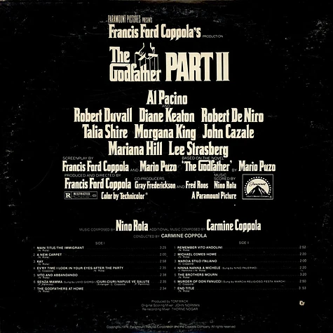 Nino Rota & Carmine Coppola - The Godfather Part II (Original Soundtrack Recording)