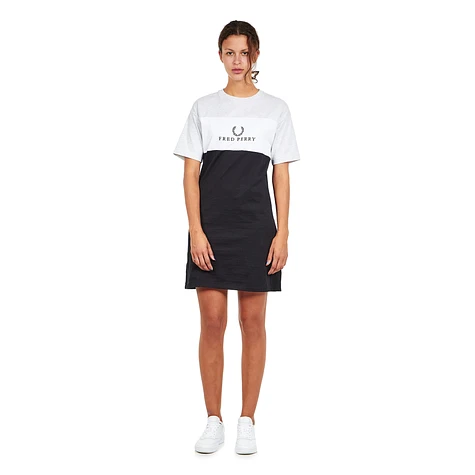 Fred Perry - Embroidered Panel T-Shirt Dress