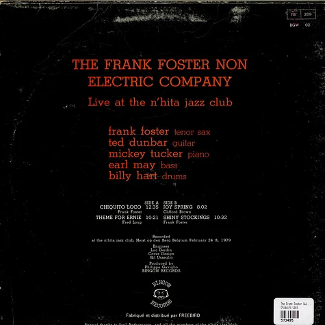 The Frank Foster Quintet - Live At The N'Hita Jazz Club