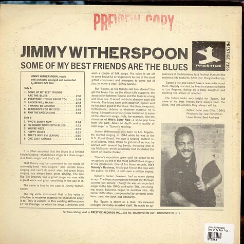 Jimmy Witherspoon - Some Of My Best Friends Are The Blues