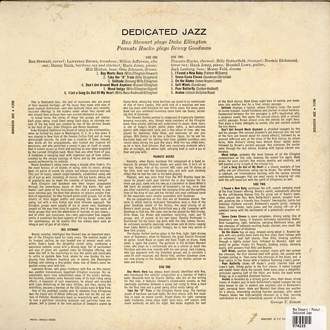 Rex Stewart / Peanuts Hucko - Dedicated Jazz