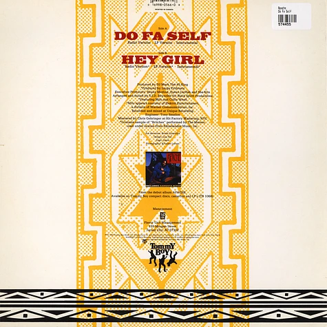 Apache - Do Fa Self / Hey Girl