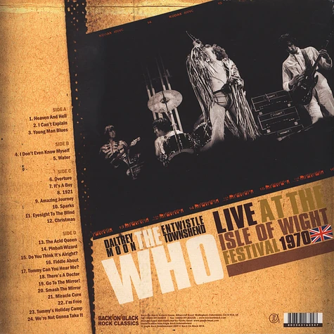 The Who - Live At The Isle Of Wight Volume 1