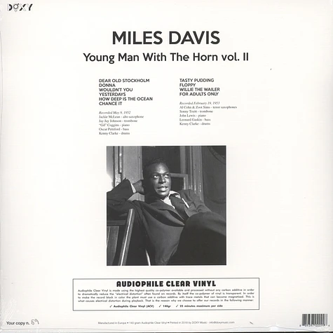 Miles Davis - Young Man With The Horn Volume 2
