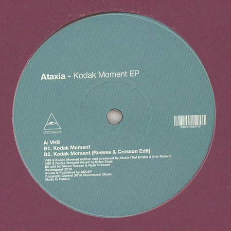 Ataxia - Kodak Moment EP Reeves & Ryan Crosson Remix