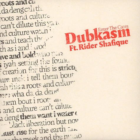 Dubkasm - Enter The Gates Feat. Rider Shafique & Mad Professor