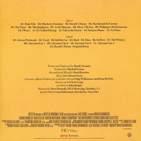 Randy Newman - OST Meyerowitz Stories