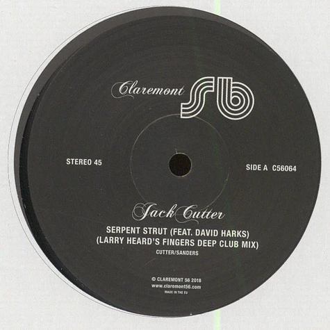 Jack Cutter - Serpent Strut Larry Heard 12" Remixes