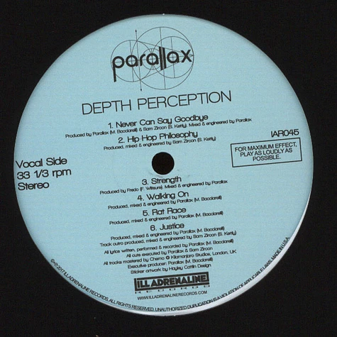 Parallax - Depth Perception Coke Clear Vinyl Edition