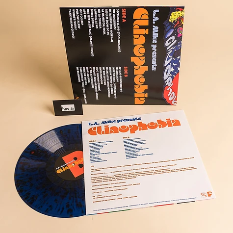 L.A. Mike (of People Under The Stairs) - Clinophobia (While You Were Sleeping) Blue Splatter Vinyl Edition
