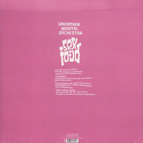 Unknown Mortal Orchestra - Sex & Food Black Vinyl Edition