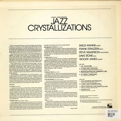 Shelly Manne, Frank Strazzeri, Steve Wilkerson, Dave Stone , Woody James - Woody James Presents Jazz Crystallizations