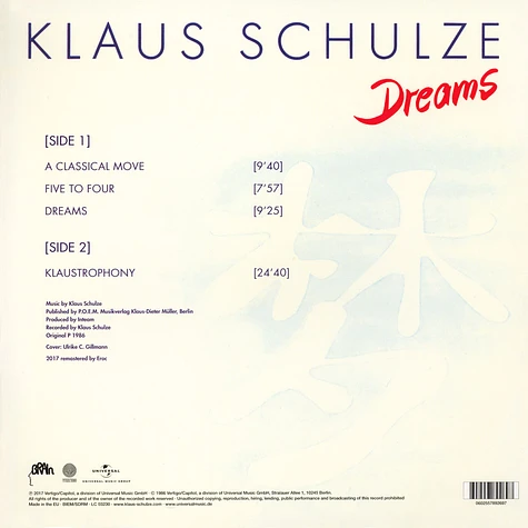 Klaus Schulze - Dreams (2017 Remaster)