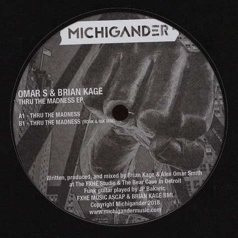 Omar S & Brian Kage - Thru The Madness EP