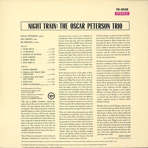 The Oscar Peterson Trio - Night Train