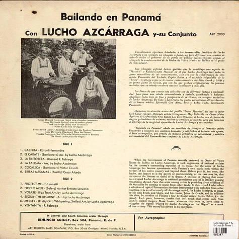 Lucho Azcarraga Y Su Conjunto - Bailando En Panama (Dancing In Panama)