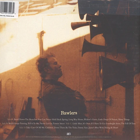 Tom Waits - Bawlers Translucent Blue Viny Edition