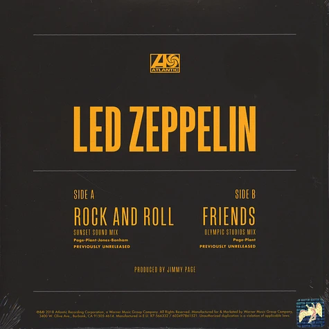 Led Zeppelin - Rock and Roll / Friends (Unreleased Sunset Sound Mixes)