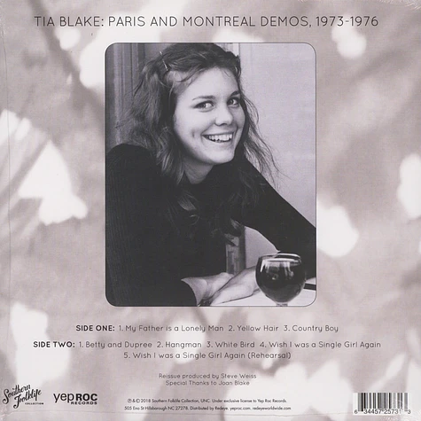 Tia Blake - Paris and Montreal Demos, 1973