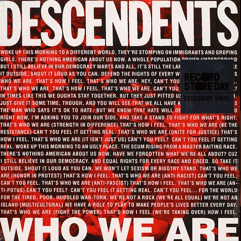 Descendents - Who We Are - RSD Edition