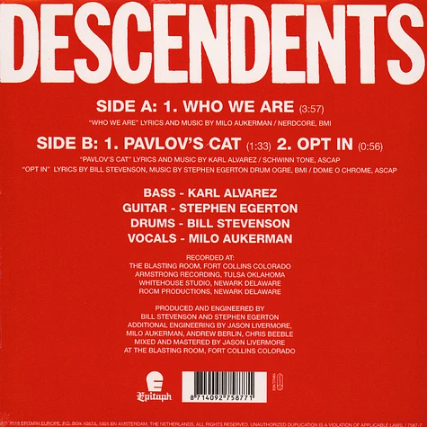 Descendents - Who We Are - RSD Edition