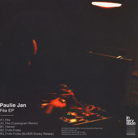 Paulie Jan - Fea EP Cassegrain & BLNDR Remixes