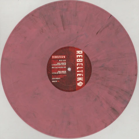 Miss Djax - Feeder / Techno Crusaders Pink & Black Mixed Vinyl Edition