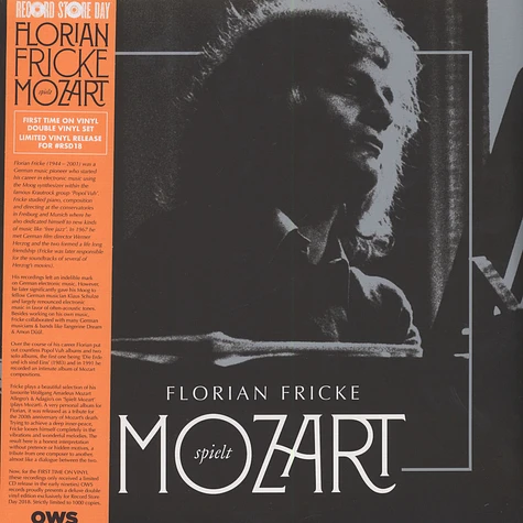 Florian Fricke of Popol Vuh - Spielt Mozart