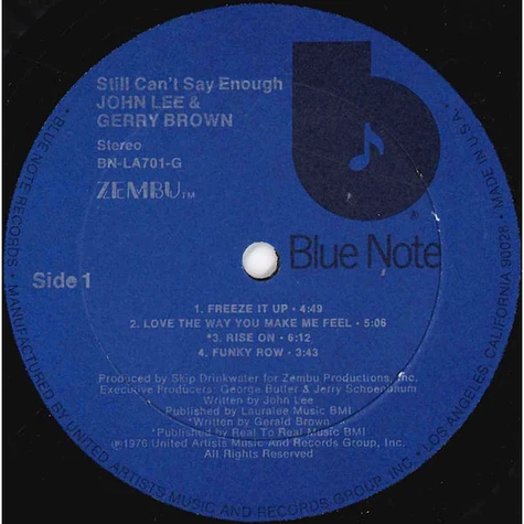 John Lee & Gerry Brown - Still Can't Say Enough