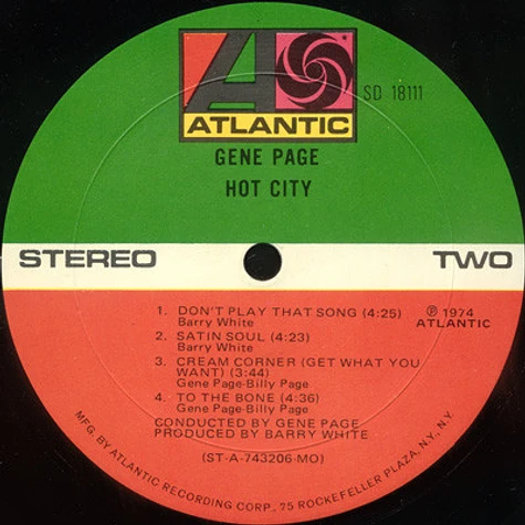 Gene Page - Hot City