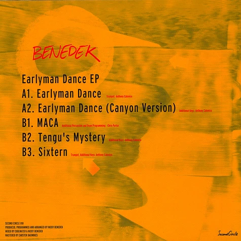 Benedek - Earlyman Dance EP