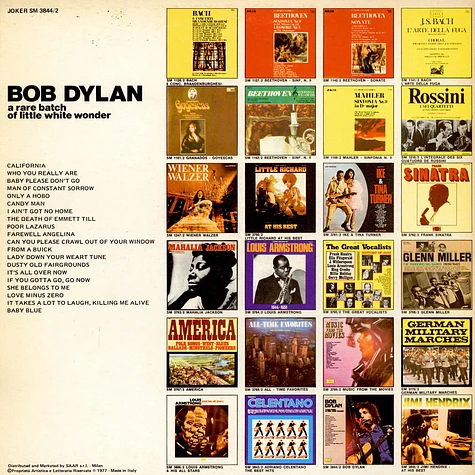 Bob Dylan - A Rare Batch Of Little White Wonder