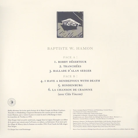 Baptiste W. Hamon - Ballade D'Alan Seeger-Chansons Sur La Grand Guerre