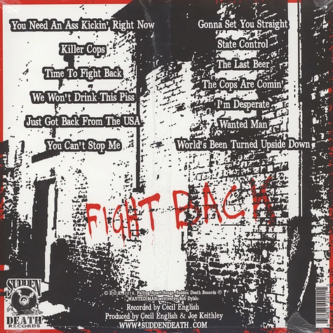 D.O.A. - Fight Back Black Vinyl Edition