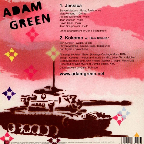 Adam Green - Jessica / Kokomo
