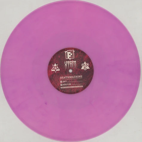 Deathmachine - Nasty / World's End Clear & Solid Purple Mixed Vinyl Edition