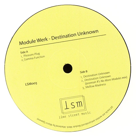 Module Werk - Destination Unknown