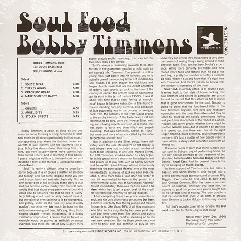 Bobby Timmons - Soul Food