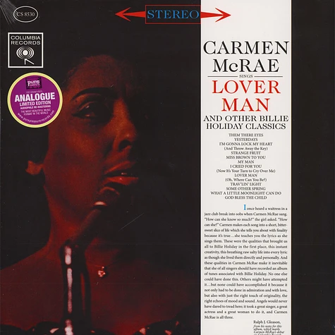 Carmen McRae - Lover Man & Other Billie Holiday Classics