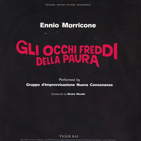 Ennio Morricone - OST Gli Occhi Freddi Della Paura